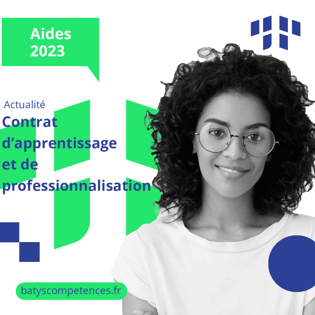 aides 2023 - contrat - apprentissage - batys competences